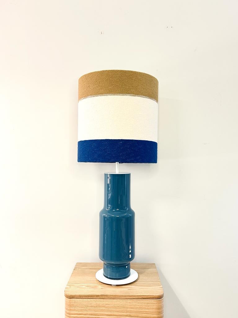 Pie de lámpara de mesa Azul