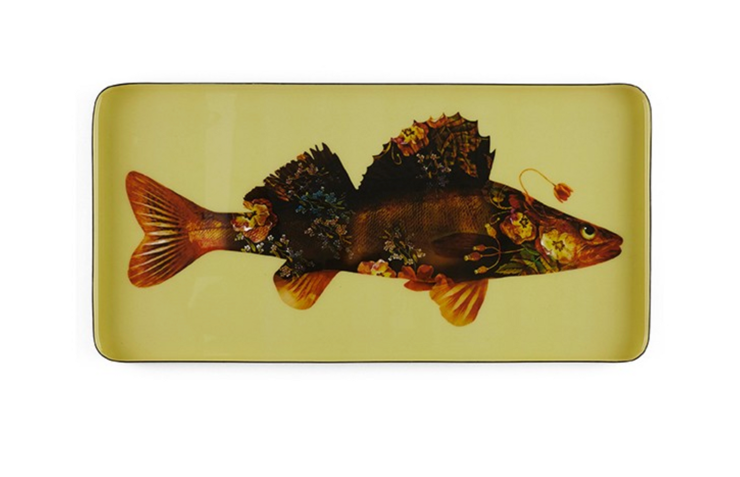 Bandeja rectangular pez