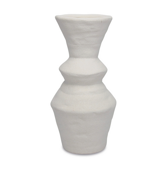 Jarrón cerámica blanco